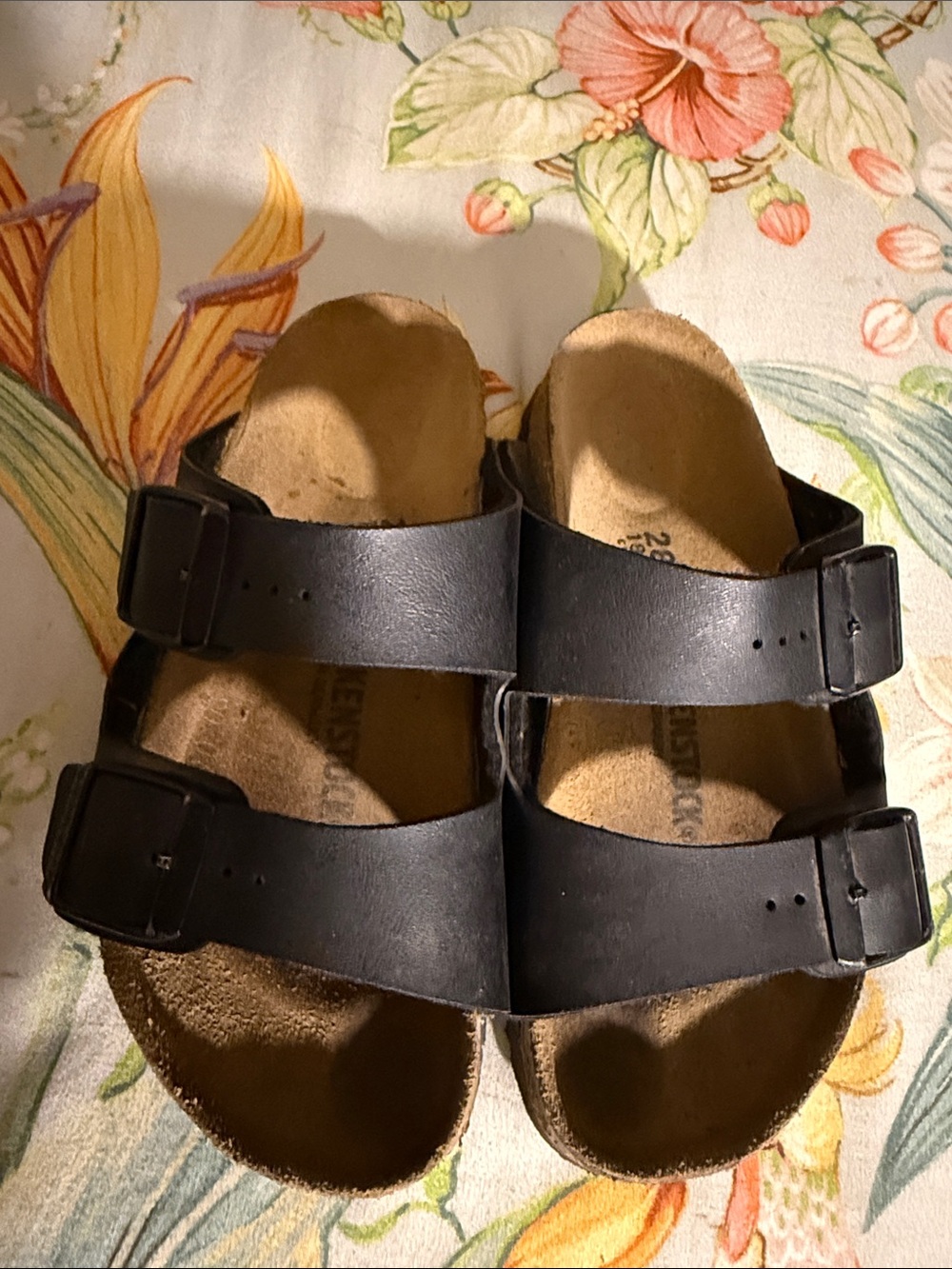 Birkenstock Black Double-Strap Kids Sandals